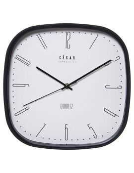 Reloj de Pared Alexandra House Living Blanco Negro Acrílico Plástico 30 x 30 x 4 cm