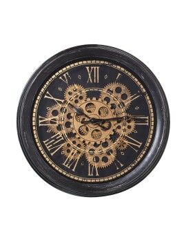 Reloj de Pared Alexandra House Living Negro Dorado Acrílico Plástico 36 x 7 x 36 cm