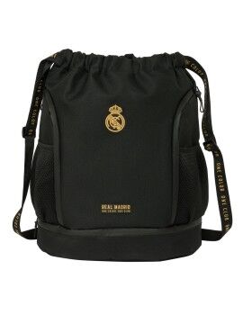 Mochila saco infantil Real Madrid C.F. Preto 35 x 40 x 1 cm