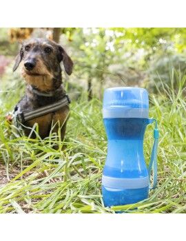 Botella con Depósito de Agua y Comida para Mascotas 2 en 1 Pettap InnovaGoods