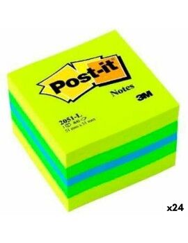 Notas Adhesivas Post-it 2051-L Multicolor 5,1 x 5,1 cm (24 Unidades)