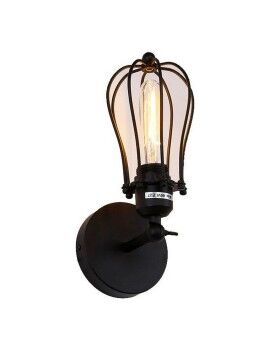 Luz de Parede EDM 32105 Preto 60 W Vintage 220-240 V 11 x 16 x 32 cm