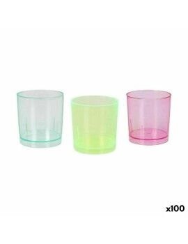 Set de Vasos de Chupito Algon Reutilizable Multicolor 10 Piezas 30 ml (100 Unidades)