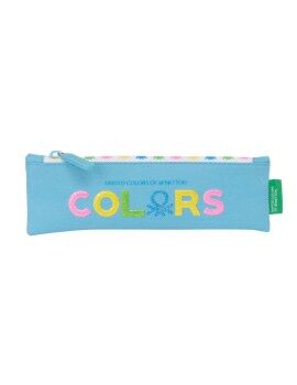 Estuche Escolar Benetton Spring Azul cielo 20 x 6 x 1 cm