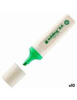 Marcador Fluorescente Edding EcoLine 24 Verde Claro (10 Unidades)