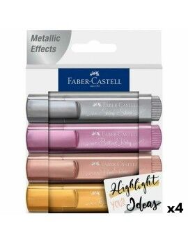 Marcador Fluorescente Faber-Castell Textliner 46 4 Peças