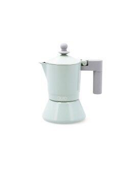 Cafetera Italiana Quid Ozon Verde Metal 3 Tazas