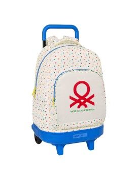 Mochila Escolar com Rodas Benetton Topitos (33 x 45 x 22 cm)