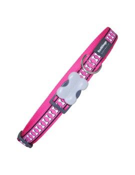 Collar para Perro Red Dingo Hueso Reflectante Fucsia (2 x 31-47 cm)