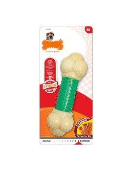 Mordedor de perro Nylabone Extreme Chew Double Action Bacon Menta 2 en 1 Goma Talla M Nylon