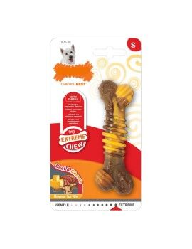 Mordedor de perro Nylabone Dura Chew Queso Carne Natural 20