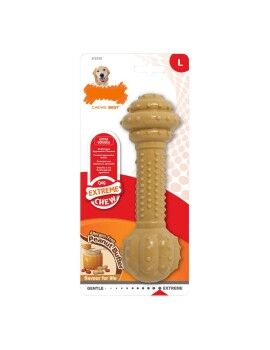 Mordedor para cão Nylabone Extreme Chew Barbell Nylon Manteiga de amendoim