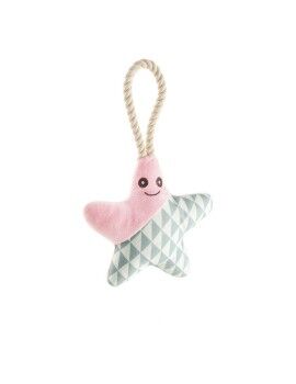 Mordedor para cão Hunter Salima Peluche Com corda Estrela do mar Cor de Rosa Cachorros