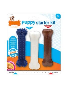 Mordedor de perro Nylabone Extreme Chew Starter Kit Cachorros Pollo Nylon Termoplástico (3 pcs)