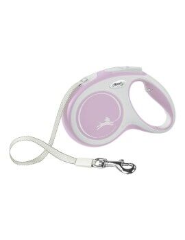 Trela para Cães Flexi NEW COMFORT Cor de Rosa Tamanho M