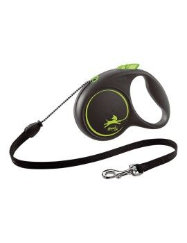 Trela para Cães Flexi BLACK DESIGN 5 m Tamanho M Verde