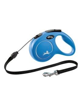 Trela para Cães Flexi NEW CLASSIC 8 m Azul Tamanho M