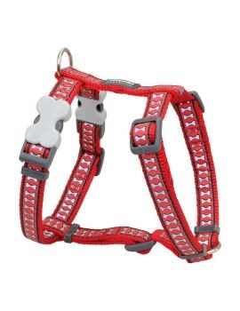 Arnês para Cães Red Dingo Osso Refletor 46-76 cm Vermelho