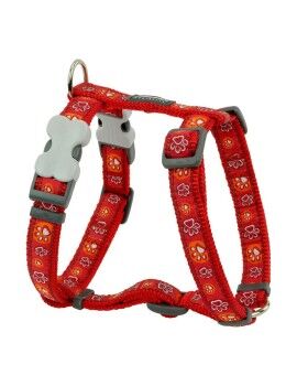 Arnês para Cães Red Dingo Style Vermelho Pegada animal 46-76 cm