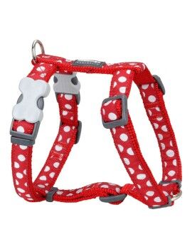 Arnés para Perro Red Dingo Style Sports Blanco Lunares 37-61 cm