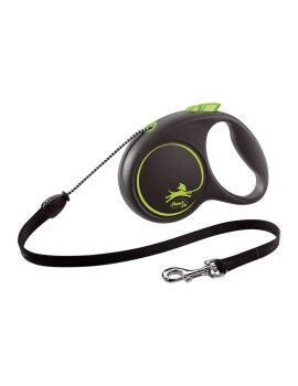 Trela para Cães Flexi BLACK DESIGN 5 m Tamanho S Verde