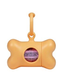 Dispensador de Bolsas para Mascotas United Pets Bon Ton Nano Classic Perro Naranja Plástico...