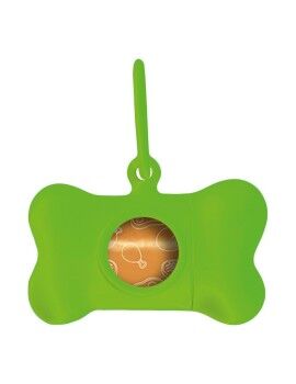 Dispensador de Bolsas para Mascotas United Pets Bon Ton Neon Perro Verde (8 x 4,2 x 5 cm)