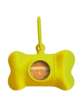 Dispensador de Sacos para Cães United Pets Bon Ton Neon Cão Amarelo (8 x 4,2 x 5 cm)