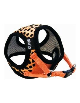 Arnés para Perro Gloria Leopardo 21-29 cm Naranja Talla S