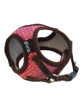 Arnês para Cães Gloria Pontos 17-22 cm Cor de Rosa Tamanho XS