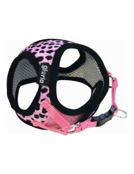 Arnês para Cães Gloria Leopardo 21-29 cm Cor de Rosa Tamanho S