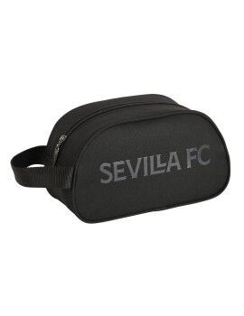 Neceser Escolar Sevilla Fútbol Club Teen Negro 26 x 15 x 12 cm