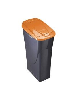 Papelera Negro/Naranja Polipropileno (15 L)