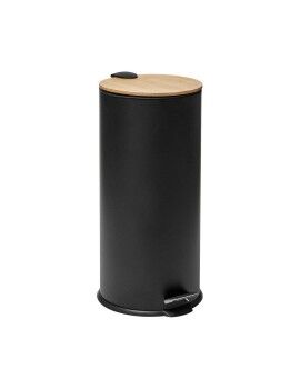 Caixote do lixo 5five Simply Smart Baltik Preto Bambu 30 L