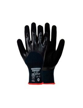 Luvas de Trabalho Cofra Skinproof Preto Nylon Elastano Nitrila