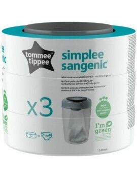 Sacos de Lixo Tommee Tippee Sangenic Simplee 3 Unidades