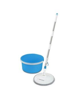 Mop with Bucket Esperanza EHS007 Azul Branco Microfibra