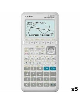 Calculadora gráfica Casio FX-9860G II Blanco (5 Unidades)