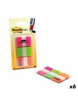 Conjunto de Notas Adesivas Post-it Index Multicolor 25 x 38 mm (6 Unidades)