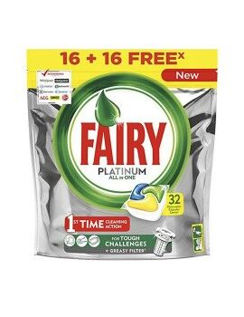 Pastillas para Lavavajillas Fairy All in 1 Platinum Fresco (24 Unidades)