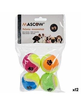 Brinquedo para cães Bola Multicolor Ø 4,5 cm Polietileno Polipropileno ABS (12 Unidades)