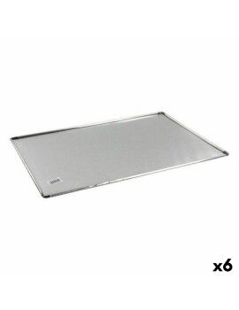 Bandeja para Horno VR Aluminio Rectangular 44 x 31 x 0,5 cm (6 Unidades)