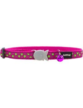 Collar para Perro Red Dingo STYLE STARS LIME ON HOT PINK 41-63 cm