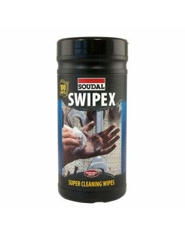 Paquete de Toallitas Limpiadoras Soudal Swipex XXL 113551 (100 Unidades)