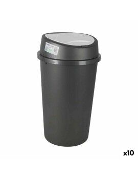 Cubo para la Basura Tontarelli Push Gris Blanco 25 L (10 Unidades)