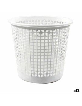 Papelera Dem Office Blanco (12 Unidades) (ø 27 x 25,5 cm)