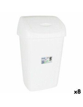 Cubo de basura Tontarelli Aurora Blanco (8 Unidades)