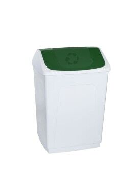 Papeleira Denox Branco Verde 55 L