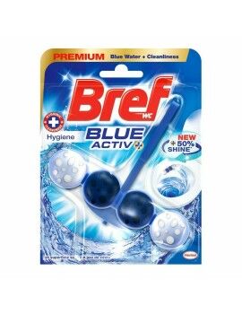 Ambientador para casa de banho Bref Blue Activ Aqua Expositor de Porta 125 ml