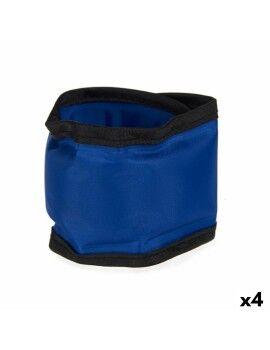 Collar para Perro Azul Negro PVC Gel 6,3 x 1 x 30 cm Refrigerante (4 Unidades)